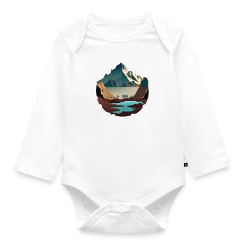 SURREAL - Organic Longsleeve Baby Bodysuit - white - Front