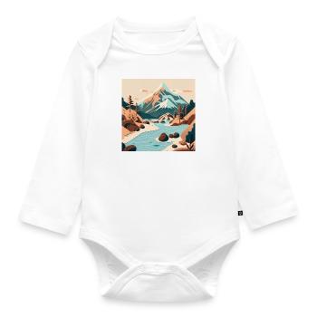 SURREAL - Organic Longsleeve Baby Bodysuit - white - Front