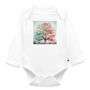 Saisons dans un arbre - Body Bébé bio manches longues - blanc - Devant