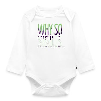 believe conspiracy weightless space travel - Organic Longsleeve Baby Bodysuit - white - Front