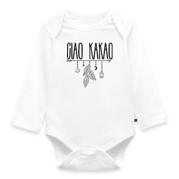 Ciao Kakao - Welcome Baby - Kindergarten Kids - Organic Longsleeve Baby Bodysuit - white - Front