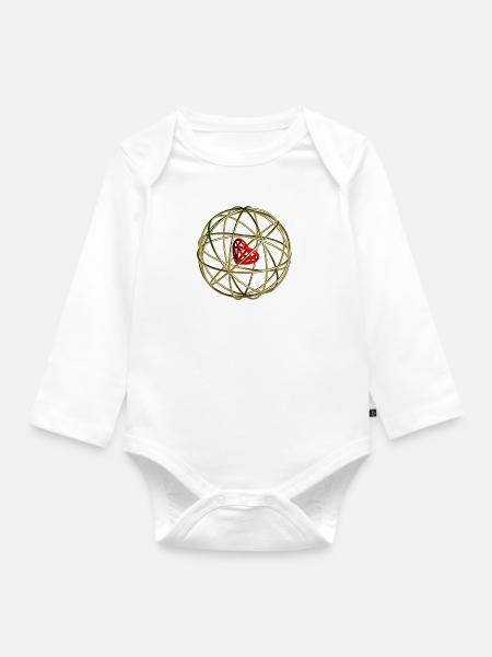 VOTRE NORD - Body Bébé bio manches longues - blanc