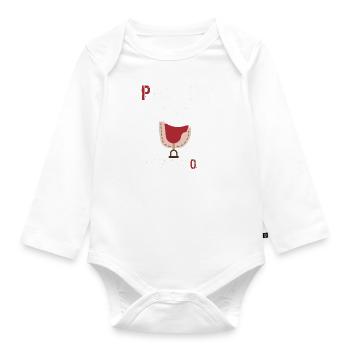 J Peux Pas J Ai Equitation - Body Bébé bio manches longues - blanc - Devant