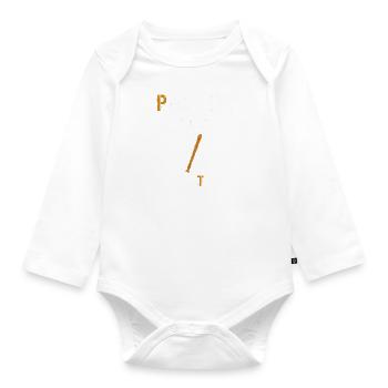 J Peux Pas J Ai Flûte - Body Bébé bio manches longues - blanc - Devant