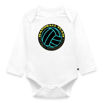Équipe de handball 3 - Body Bébé bio manches longues - blanc - Devant