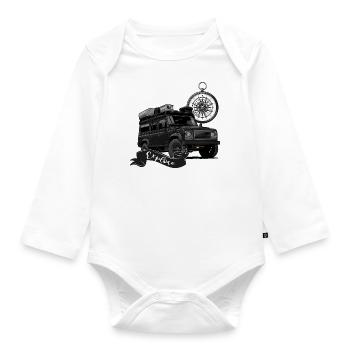 Defender // Tente de toit // Tente de toit Nomads // Extérieur - Body Bébé bio manches longues - blanc - Devant