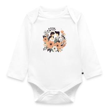 Ehepaar - Baby Bio-Langarm-Body - Weiß - Vorne