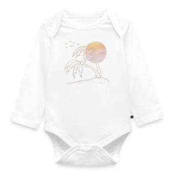 Hello Summer Beach Vibes - Organic Longsleeve Baby Bodysuit - white - Front