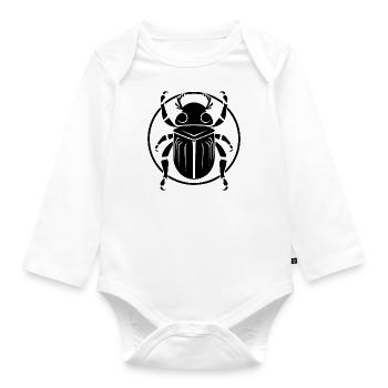 Insekten Krabbeltiere Arthropoden - Baby Bio-Langarm-Body - Weiß - Vorne