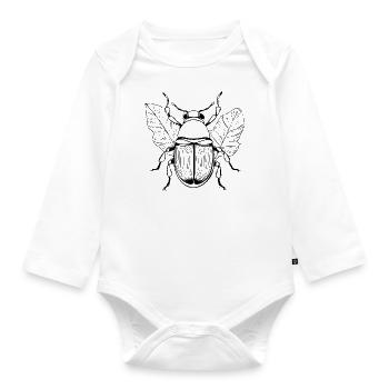 Insekten Krabbeltiere Arthropoden - Baby Bio-Langarm-Body - Weiß - Vorne