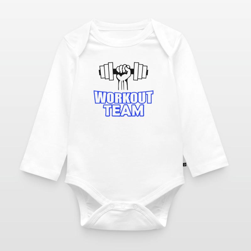 Workout Team Organic Longsleeve Baby Bodysuit