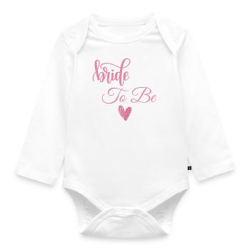 Bride to be - Organic Longsleeve Baby Bodysuit - white - Front