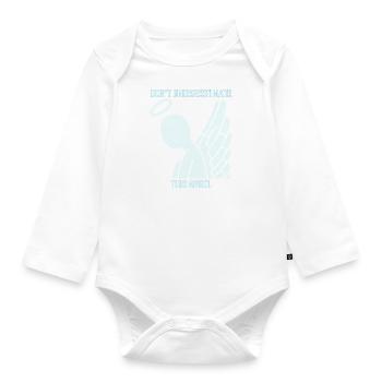Ne sous-estimez pas cet ange - Body Bébé bio manches longues - blanc - Devant