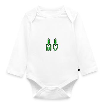 J’peux pas j’ai jardinage - Body Bébé bio manches longues - blanc - Devant
