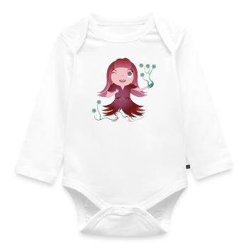 Aurore - Body Bébé bio manches longues - blanc - Devant