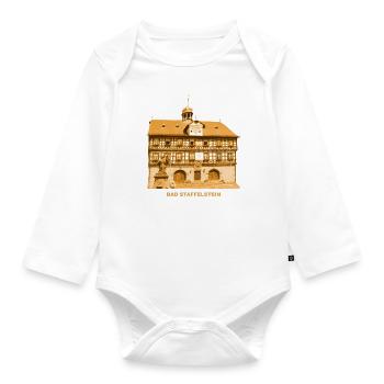 Bad Staffelstein, Upper Franconia, Adam Riese, Bavaria - Organic Longsleeve Baby Bodysuit - white - Front