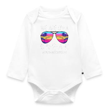 Abschlussfeier 2024 Abiturfeier - Baby Bio-Langarm-Body - Weiß - Vorne
