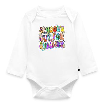 Abschlussfeier 2024 Abiturfeier - Baby Bio-Langarm-Body - Weiß - Vorne