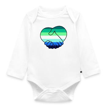 Gay & Respect - Body Bébé bio manches longues - blanc - Devant