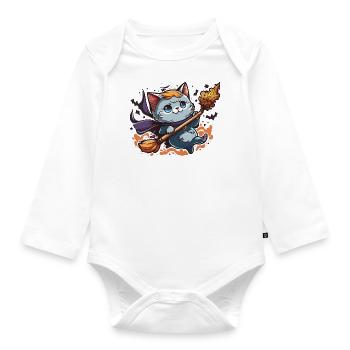 Hexen-Vertraute - Baby Bio-Langarm-Body - Weiß - Vorne