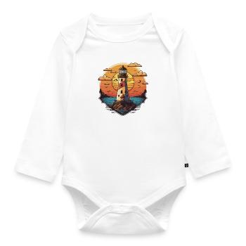Guiding Light - Organic Longsleeve Baby Bodysuit - white - Front