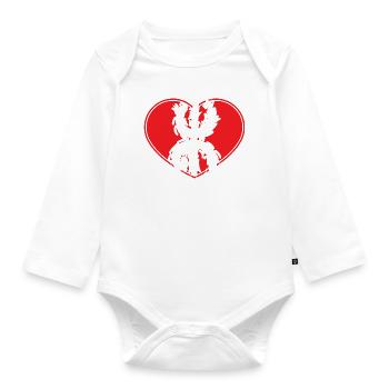 Z Imazighen (in Amulet) - Organic Longsleeve Baby Bodysuit - white - Front