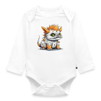 Wouko the streum - Organic Longsleeve Baby Bodysuit - white - Front