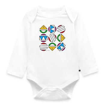 Vintage 1980 - Organic Longsleeve Baby Bodysuit - white - Front
