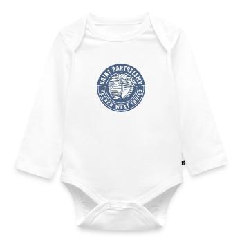 Saint Barthelemy West Indies - Organic Longsleeve Baby Bodysuit - white - Front