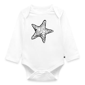 Meerestiere - Baby Bio-Langarm-Body - Weiß - Vorne