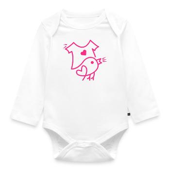Kids Tweet - Baby Bio-Langarm-Body - Weiß - Vorne