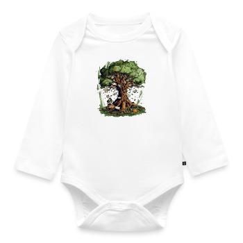 The Enchanted Tree - Organic Longsleeve Baby Bodysuit - white - Front