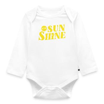 Soyez le soleil - Body Bébé bio manches longues - blanc - Devant