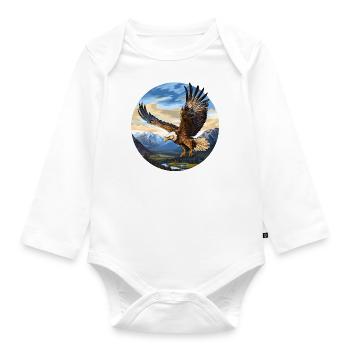 Aigle royal - Body Bébé bio manches longues - blanc - Devant