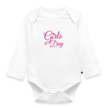 Girls' Day - Organic Longsleeve Baby Bodysuit - white - Front