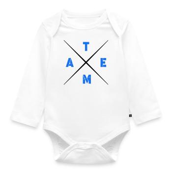 team - Baby Bio-Langarm-Body - Weiß - Vorne