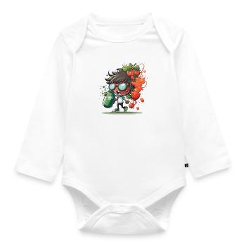 Tomaten-Melodien - Baby Bio-Langarm-Body - Weiß - Vorne