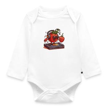 Tomato Turn Up - Organic Longsleeve Baby Bodysuit - white - Front