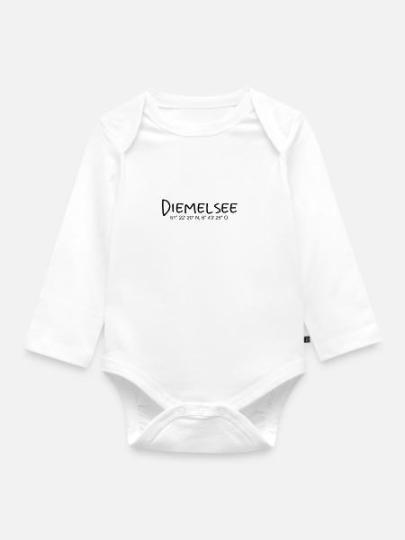 Diemelsee - Baby Bio-Langarm-Body - Weiß