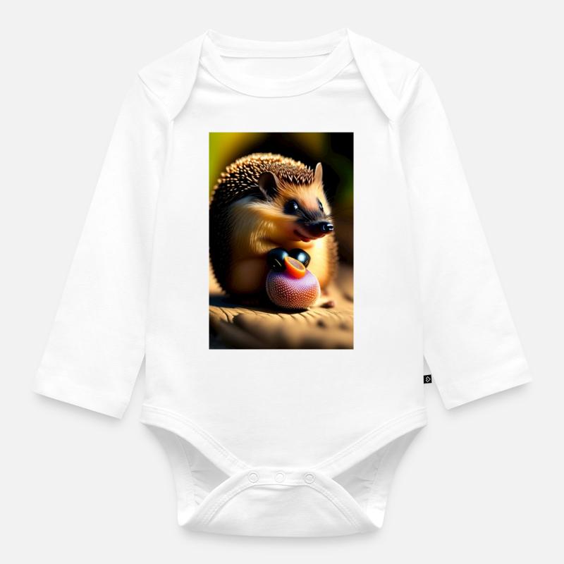 StyleSpectrum - Baby Bio-Langarm-Body - Weiß