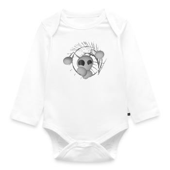 ANTIEN - Baby Bio-Langarm-Body - Weiß - Vorne