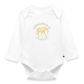 NZAWU - Body Bébé bio manches longues - blanc - Devant