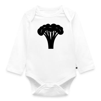 broccoli - Organic Longsleeve Baby Bodysuit - white - Front