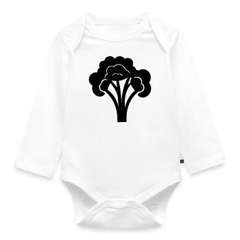 broccoli - Organic Longsleeve Baby Bodysuit - white - Front