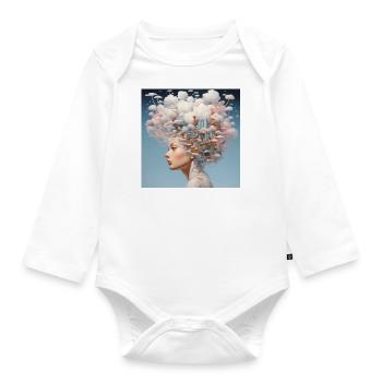 Forget - Organic Longsleeve Baby Bodysuit - white - Front