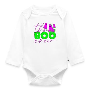 boo crew - Baby Bio-Langarm-Body - Weiß - Vorne