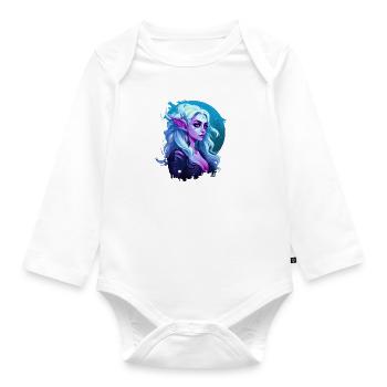 Enchanted Spectrum Elf - Organic Longsleeve Baby Bodysuit - white - Front