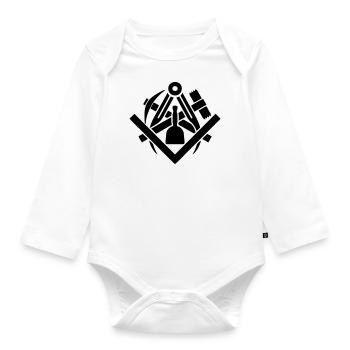 Stonemasons' Guild Crafts - Organic Longsleeve Baby Bodysuit - white - Front