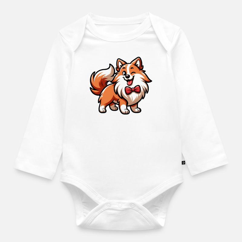 Casanova - Body Bébé bio manches longues - blanc