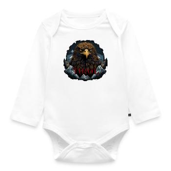 Loyalty to the province of Tyrol! Tirol Design - Organic Longsleeve Baby Bodysuit - white - Front